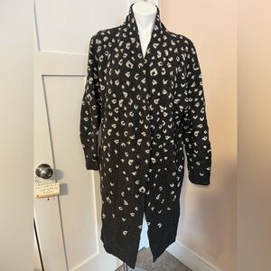 Woolovers Leopard Print Wool Cardigan